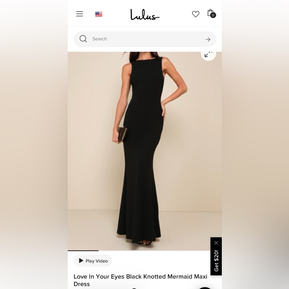 Size Medium long black dress